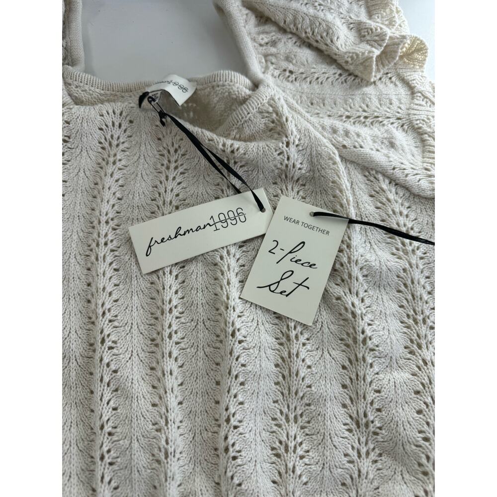 New Women’s Freshman 1996 2 Pc Crocheted Skirt & Sweater Set Sz XL - Picture 11 of 13